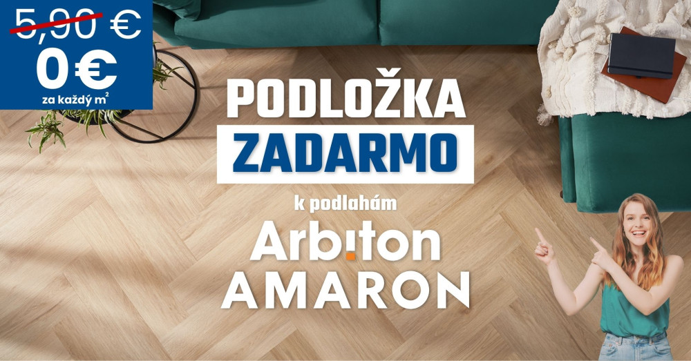 K podlah�m Arbiton Amaron z�skate pr�miov� podlo�ku zadarmo