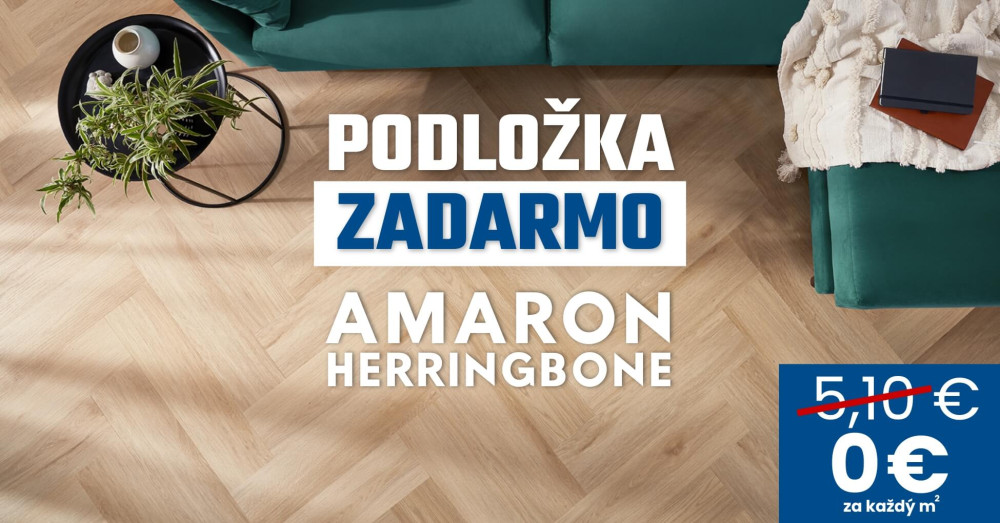K podlah�m Arbiton Amaron Herringbone z�skate pr�miov� podlo�ku zadarmo