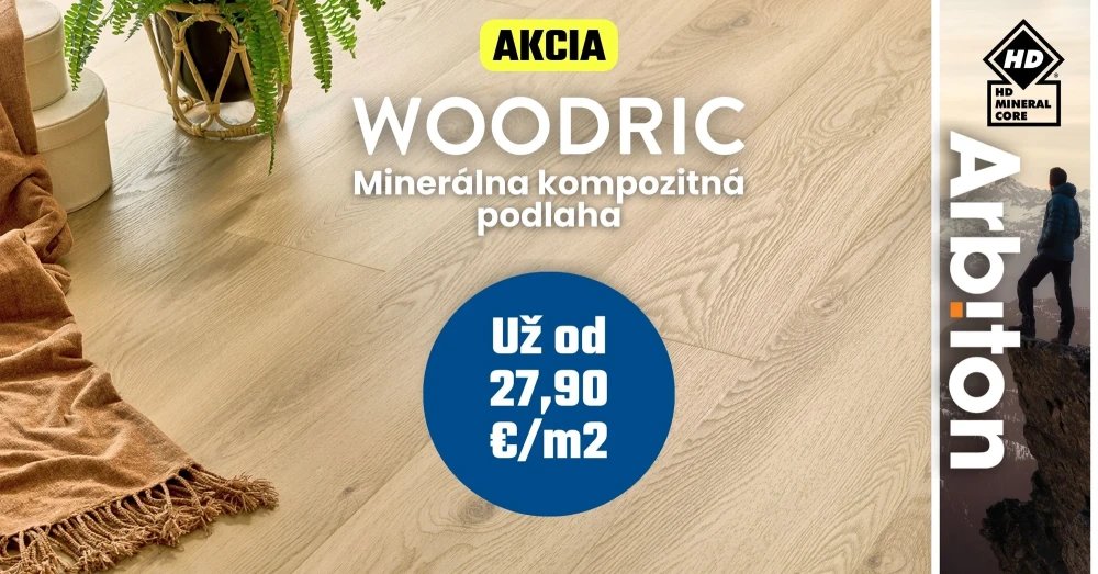 V�hodn� ponuka: Arbiton WOODRIC podlahy s akciovou cenou od 27,90 �/m2