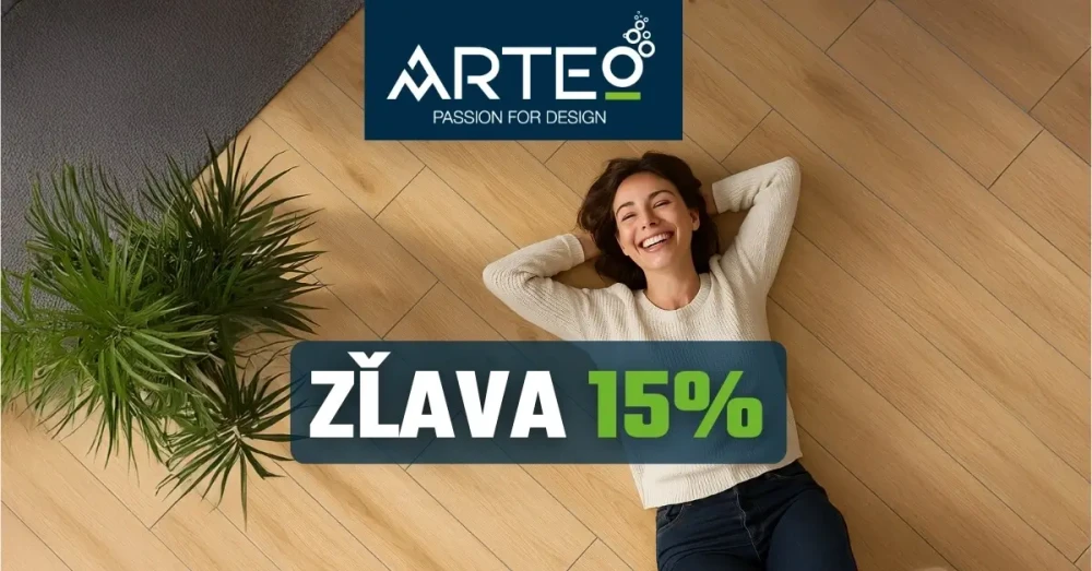 Z�ava 15 % na vodeodoln� lamin�tov� podlahy ARTEO je sp�