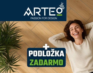 K vodeodolným laminátovým podlahám ARTEO získate podložku zadarmo