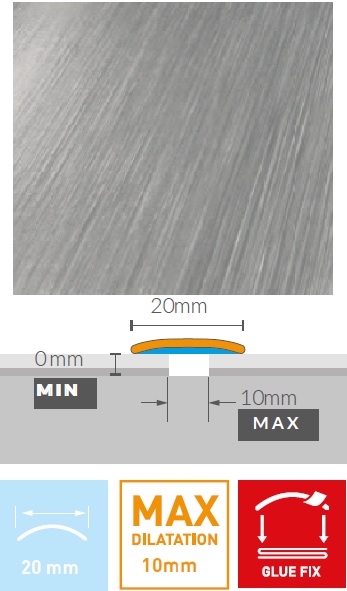 ARBITON PRO20 BRUSHED SILVER 1,86 bm